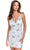 Primavera Couture 3801 - Butterfly Appliqued Cocktail Dress Special Occasion Dress 00 / Ivory Multi