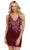 Primavera Couture 3805 - Beaded Fringed Skirt Cocktail Dress Special Occasion Dress 00 / Raspberry