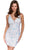 Primavera Couture 3808 - Beaded Strap Sequin Cocktail Dress Special Occasion Dress 00 / Ivory