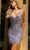 Primavera Couture 3812 - Plunging Neckline Cocktail Dress Special Occasion Dress 00 / Perriwinkle
