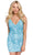Primavera Couture 3825 - Beaded V-Neck Fitted Cocktail Dress Special Occasion Dress 00 / Powder Blue