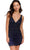Primavera Couture 3827 - Beaded Ornate V-Neck Cocktail Dress Special Occasion Dress 00 / Midnight