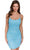 Primavera Couture 3835 - Lace-Up Back Sleeveless Cocktail Dress Special Occasion Dress 00 / Turquoise
