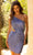 Primavera Couture 3840 - Asymmetric Cutout Cocktail Dress Special Occasion Dress 00 / Bright Blue