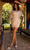 Primavera Couture 3842 - Two-Way Sleeves Cocktail Dress Special Occasion Dress 00 / Nude Silver