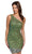 Primavera Couture 3846 - Asymmetrical Sequin Cocktail Dress Special Occasion Dress 00 / Sage Green