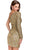 Primavera Couture 3853 - Single Sleeve Sequined Cocktail Dress Special Occasion Dress