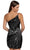 Primavera Couture 3854 - One Strap Sequined Short Dress Special Occasion Dress