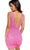Primavera Couture 3856 - V-Neck Beaded Lattice Cocktail Dress Special Occasion Dress
