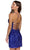 Primavera Couture 3891 - Deep V-Neck Side Slit Cocktail Dress Special Occasion Dress