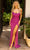 Primavera Couture 3902 - Scoop Beaded Prom Gown Special Occasion Dress 000 / Fushia
