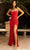Primavera Couture 3902 - Scoop Beaded Prom Gown Special Occasion Dress 000 / Red