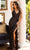 Primavera Couture 3905 - Plunging V-Neck Prom Dress Special Occasion Dress 000 / Black