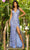Primavera Couture 3905 - Plunging V-Neck Prom Dress Special Occasion Dress 000 / Bright Blue