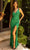 Primavera Couture 3905 - Plunging V-Neck Prom Dress Special Occasion Dress 000 / Emerald