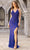 Primavera Couture 3907 - Beaded Crisscross Back Prom Gown Special Occasion Dress 000 / Royal Blue