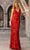 Primavera Couture 3908 - V-Back Intricate Sequin Prom Gown Special Occasion Dress 000 / Red