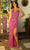 Primavera Couture 3913 - Floral Sequin Prom Dress Special Occasion Dress 000 / Fushia
