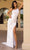 Primavera Couture 3915 - One Sleeve 3D Embellished Prom Dress Special Occasion Dress 000 / Ivory