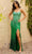 Primavera Couture 3916 - Scoop Neck Ombre Prom Gown Special Occasion Dress 000 / Emerald