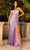 Primavera Couture 3916 - Scoop Neck Ombre Prom Gown Special Occasion Dress 000 / Lavender