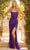 Primavera Couture 3917 - Embellished Sleeveless Prom Dress Special Occasion Dress 000 / Purple