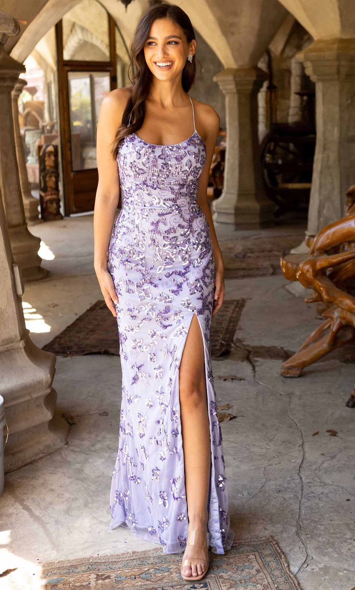 Primavera Couture 3920 - Sleeveless Scoop Neck Prom Gown Special Occasion Dress 000 / Lilac