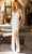 Primavera Couture 3923 - V-Neck Bejeweled Sheath Prom Dress Special Occasion Dress