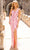 Primavera Couture 3926 - Wide Strap Beaded Prom Dress Special Occasion Dress 000 / Pink