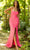 Primavera Couture 3933 - Scoop Beaded Prom Gown Special Occasion Dress 000 / Neon Pink