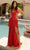 Primavera Couture 3937 - Plunging V-Neck Sequin Embellished Prom Dress Special Occasion Dress 000 / Red
