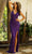 Primavera Couture 3938 - Beaded V-Neck Prom Gown Special Occasion Dress 000 / Purple