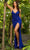 Primavera Couture 3943 - Spaghetti Strap Sequin Prom Gown Special Occasion Dress 000 / Royal Blue