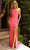 Primavera Couture 3945 - Sequined One Shoulder Prom Gown Special Occasion Dress 000 / Neon Pink