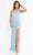 Primavera Couture 3951 - Sequined Cutout Back Prom Gown Special Occasion Dress 000 / Powder Blue