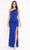 Primavera Couture 3951 - Sequined Cutout Back Prom Gown Special Occasion Dress 000 / Royal Blue
