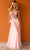 Primavera Couture 3957 - Beaded Butterfly A-Line Prom Gown Special Occasion Dress 000 / Rose Pink