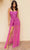 Primavera Couture 3972 - Scoop Neck Romer with Overskirt Special Occasion Dress 000 / Fushia