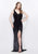 Primavera Couture Fitted Sequined V Neck Gown 3031 - 1 pc Black In Size 8 Available CCSALE 8 / Black