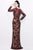 Primavera Couture - Long Sleeve Luxurious Floral Sequined Long Sheath Gown  1401 Mother of the Bride Dresses