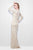 Primavera Couture - Long Sleeve Luxurious Floral Sequined Long Sheath Gown  1401 Mother of the Bride Dresses