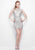 Primavera Couture - Sequined Illusion High Neck Sheath Dress 1309 - 1 pc Nude in Size 16 Available CCSALE 16 / Nude