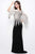 Primavera Couture - Stunning Two-Tone Sequin Embellished Long Gown with Batwing Sleeves 1424 Mother of the Bride Dresses