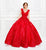 Princesa by Ariana Vara PR11930 - Cap Sleeve Floral Ballgown Special Occasion Dress