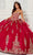 Princesa by Ariana Vara PR30112 - Beaded Lace Sweetheart Ballgown Ball Gowns 00 / Wine/Gold
