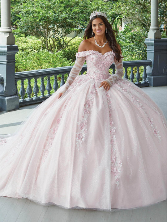 Quinceanera Collection 26049 - Sweetheart Off Shoulder Floral Ballgown