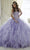 Quinceanera Collection - 26805 Strapless Beaded Ballgown With Train Special Occasion Dress 0 / Lilac