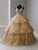 Quinceanera Collection - 26921 Sleeveless Beaded Bodice Ballgown Special Occasion Dress 0 / Gold/Champagne
