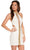 Rachel Allan - 30000 Strappy High Halter Cocktail Dress Homecoming Dresses 10 / Off White/Gold
