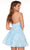 Rachel Allan - 40062 Strapless Glitter Print A-Line Dress Homecoming Dresses